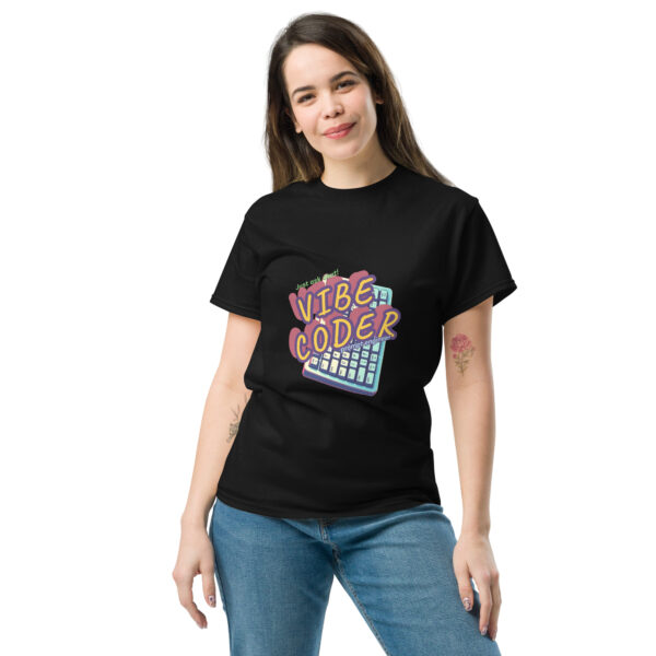 VIBE CODER printed T-shirt - Image 2