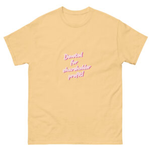 Devoted for shareholder profit printed t-shirt